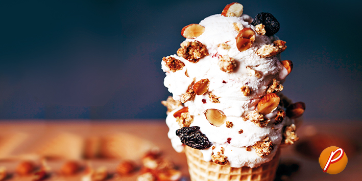 ¡RECETA! Helado de crema italiana con frambuesas
